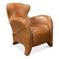 Hera Arm Chair Unique Leather Club Chair - LOOMLAN - Sarreid - Club Chairs