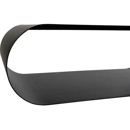 Hera Black Steel Geometric Coffee Table - LOOMLAN - Noir - Coffee Tables