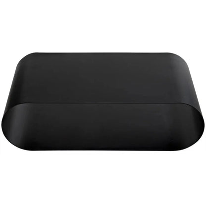 Hera Black Steel Geometric Coffee Table - LOOMLAN - Noir - Coffee Tables