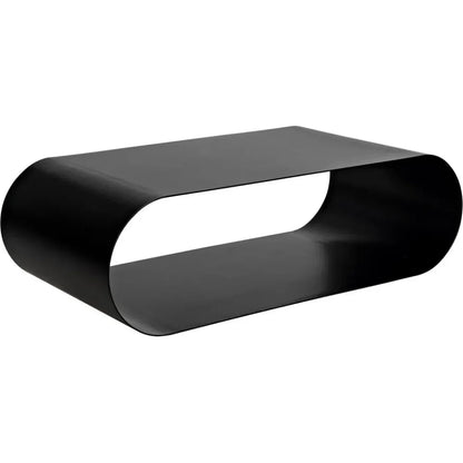 Hera Black Steel Geometric Coffee Table - LOOMLAN - Noir - Coffee Tables