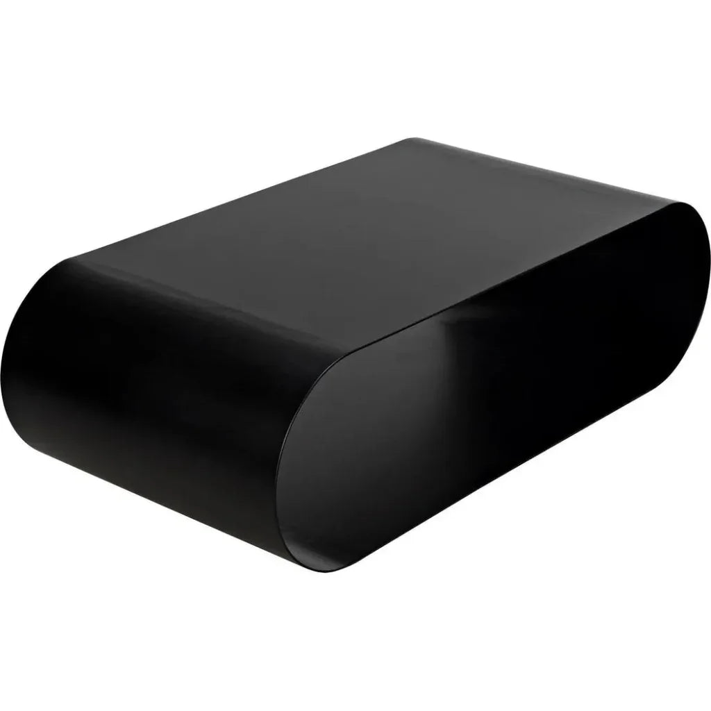 Hera Black Steel Geometric Coffee Table - LOOMLAN - Noir - Coffee Tables