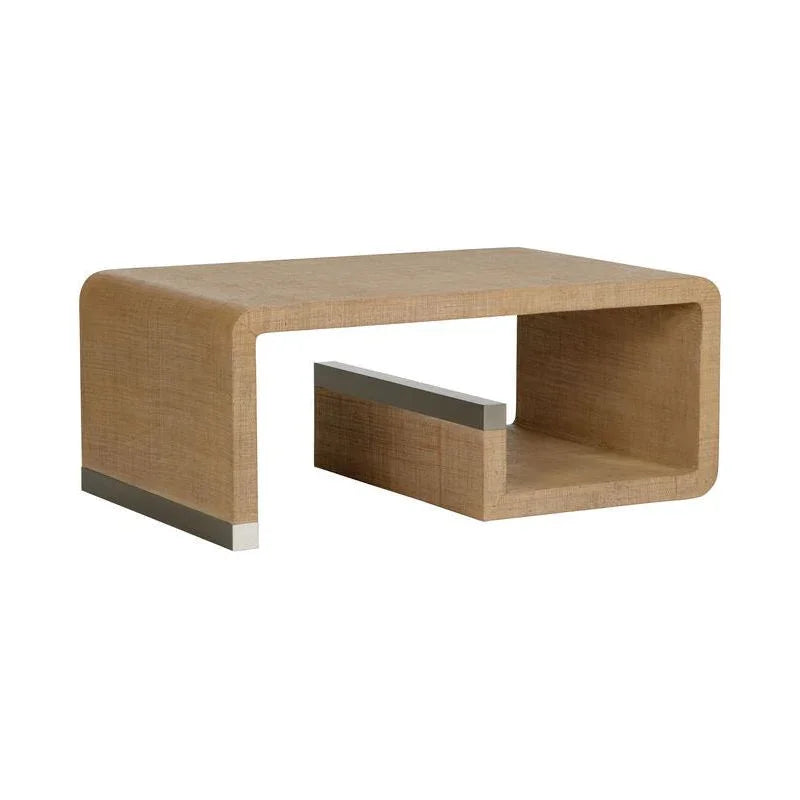 Hera Natural Saguran Warpped Coffee Table - LOOMLAN - Wildwood - Coffee Tables