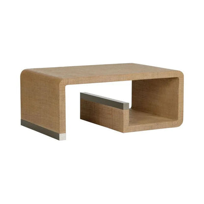 Hera Natural Saguran Warpped Coffee Table - LOOMLAN - Wildwood - Coffee Tables