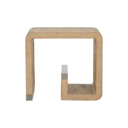 Hera Saguran Warpped Brown End Table - LOOMLAN - Wildwood - Side Tables