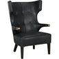 Heracles Chair, Leather - LOOMLAN - Noir - Accent Chairs