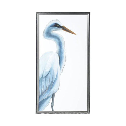 Herald Silver Leaf Framed Artwork-Framed Wall Art-Chelsea House-Right Facing-LOOMLAN