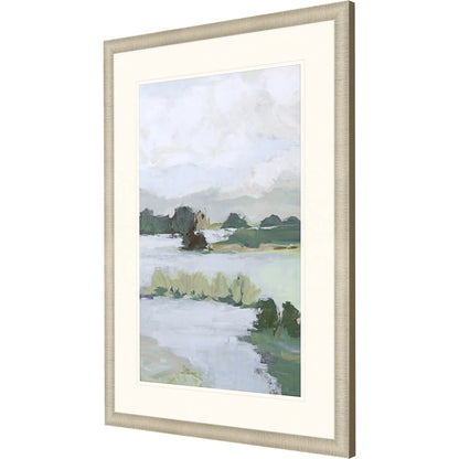 Here Comes the Sun Green Framed Wall Art