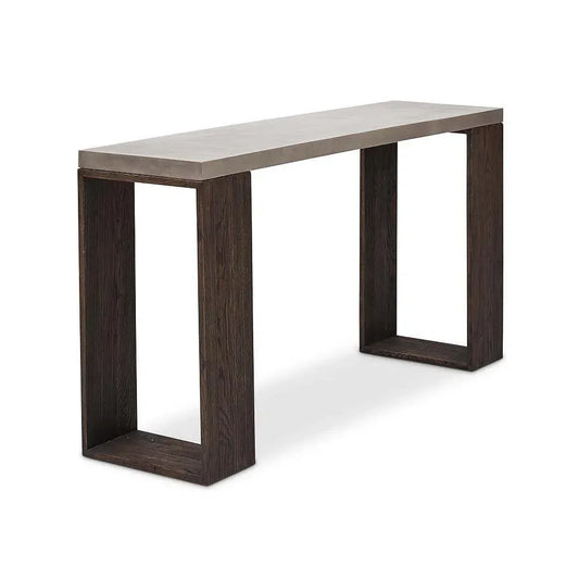 Heritage Fiber Reinforced Concrete Sofa Table-Outdoor Console Tables-Urbia-LOOMLAN