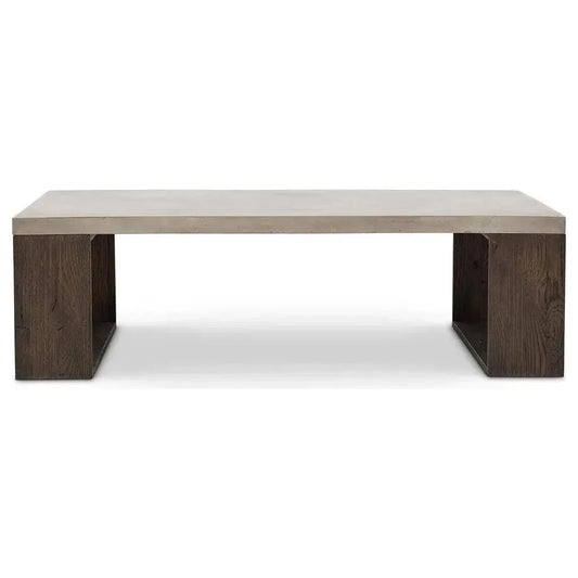 Heritage Reinforced Concrete Rectangular Coffee Table-Outdoor Coffee Tables-Urbia-LOOMLAN
