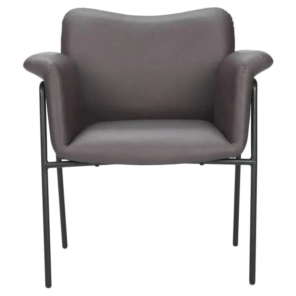 Heritage Wood & Steel Brown Accent Arm Chair - LOOMLAN - Zuo Modern - Accent Chairs