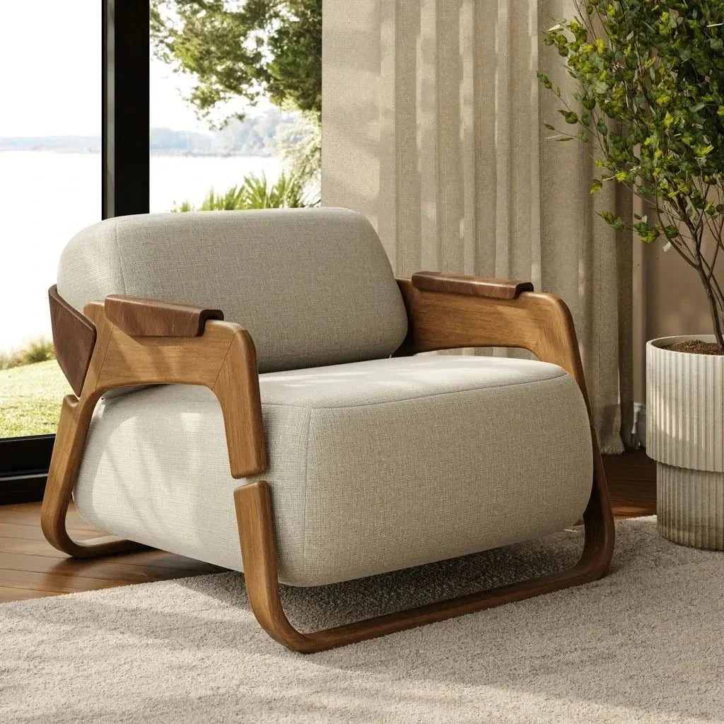 Hermes Fabric Accent Chair - LOOMLAN - Urbia - Club Chairs