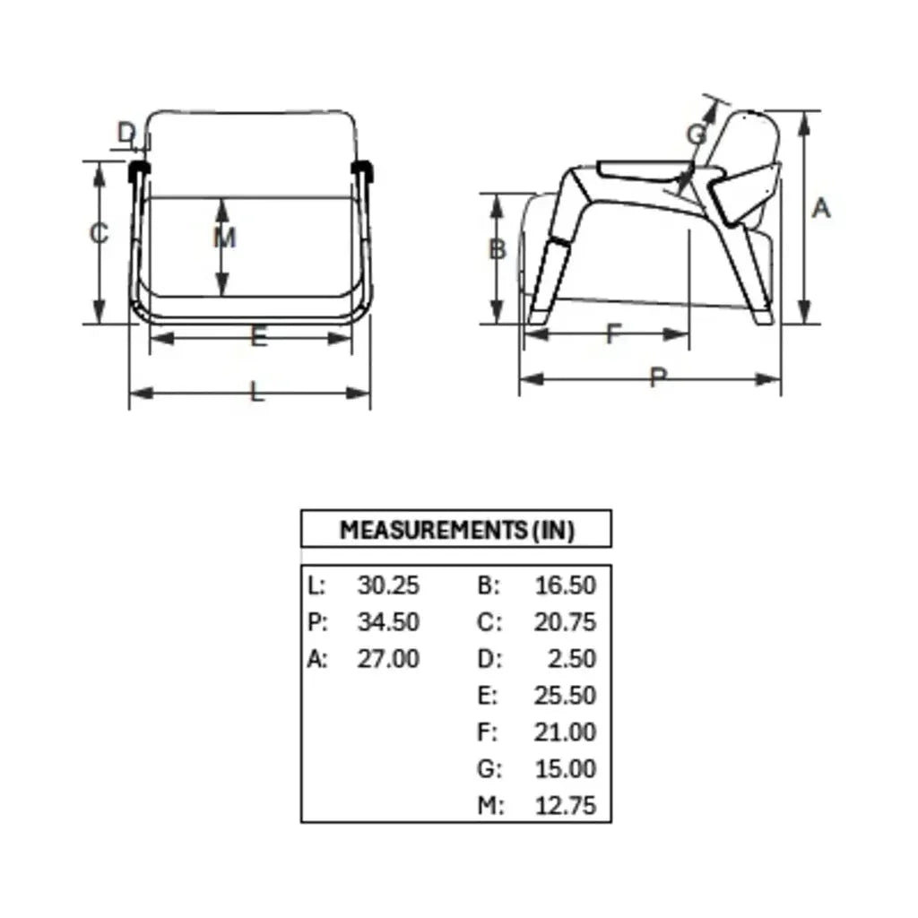 Hermes Fabric Accent Chair - LOOMLAN - Urbia - Club Chairs