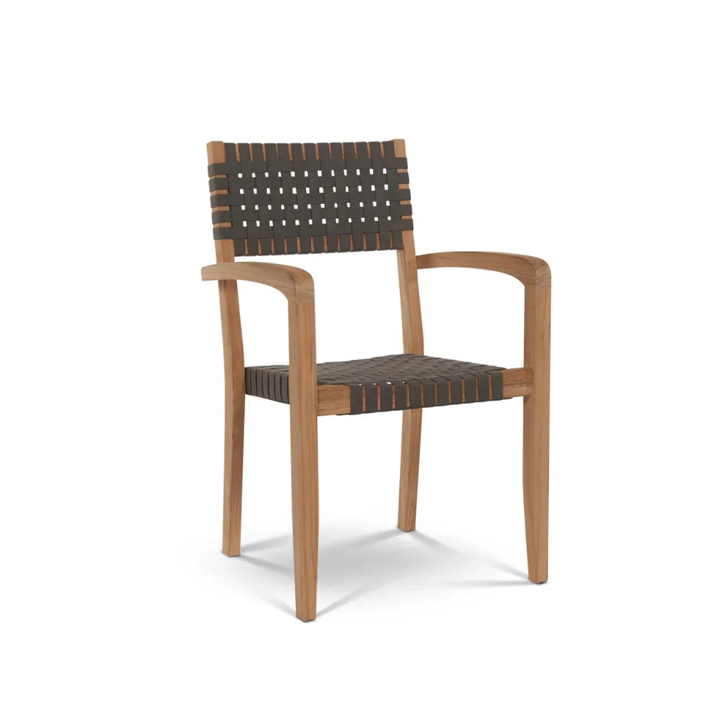 Herning Teak Patio Square Dining Set 5PC-Outdoor Dining Sets-HiTeak-LOOMLAN