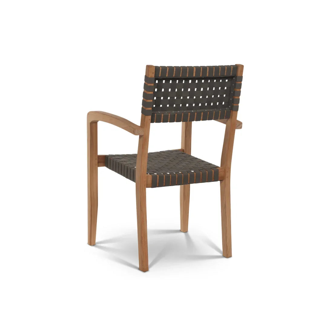 Herning Teak Patio Square Dining Set 5PC-Outdoor Dining Sets-HiTeak-LOOMLAN