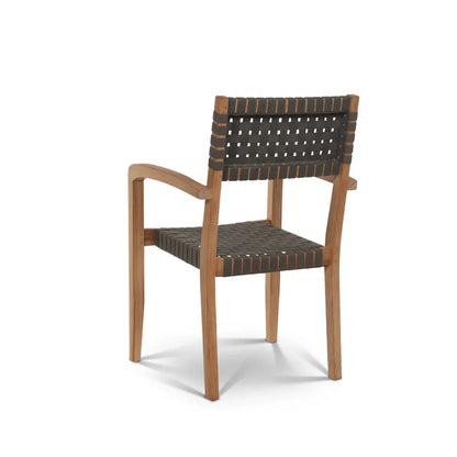 Herning Teak Patio Square Dining Set 5PC-Outdoor Dining Sets-HiTeak-LOOMLAN