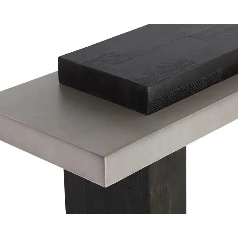 Herriot Concrete Outdoor Couch Table-Outdoor Console Tables-SUNPAN-LOOMLAN