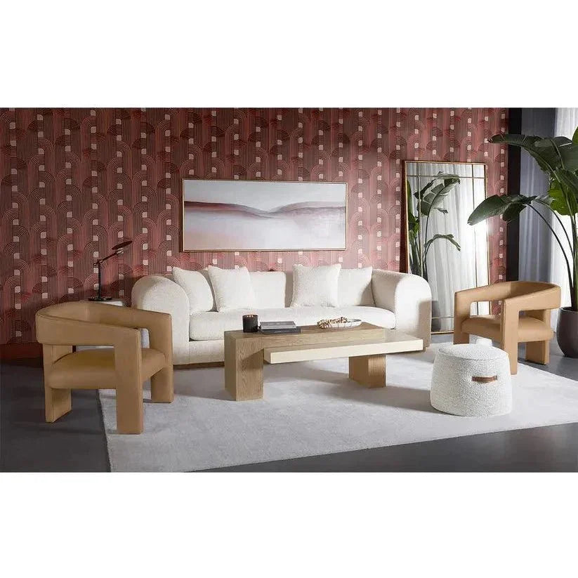 Herriot Concrete Outdoor Rectangular Coffee Table-Outdoor Coffee Tables-SUNPAN-LOOMLAN