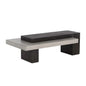 Herriot Concrete Outdoor Rectangular Coffee Table-Outdoor Coffee Tables-SUNPAN-Dark Brown / Grey-LOOMLAN