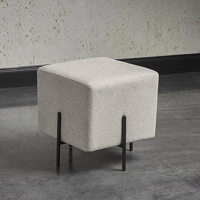 Heston Ottoman - Black - Durable & Easy To Clean - LOOMLAN - SUNPAN - Ottomans