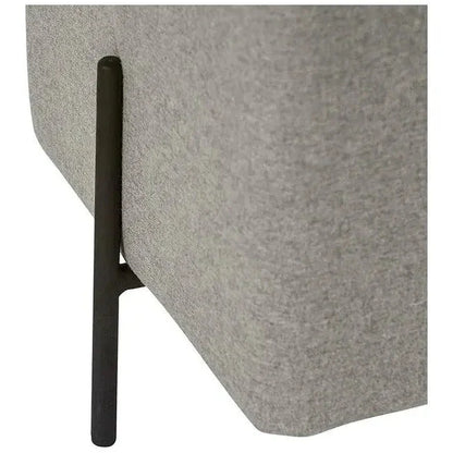 Heston Ottoman - Black - Durable & Easy To Clean - LOOMLAN - SUNPAN - Ottomans