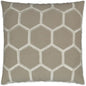 Hex Brown Throw Pillow With Insert - LOOMLAN - D.V. Kap - Throw Pillows
