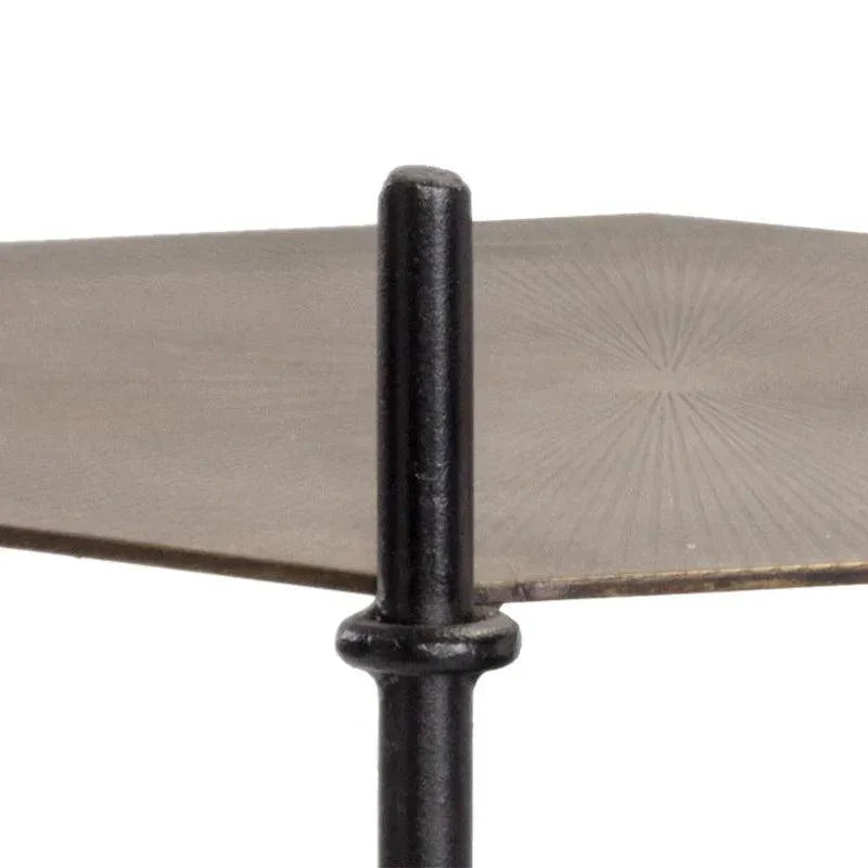 Hexall Side Table With Black Marble Finish - LOOMLAN - SUNPAN - Side Tables