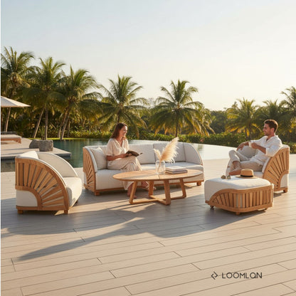 HiTeak Solis Deep Seating Outdoor Club Chair