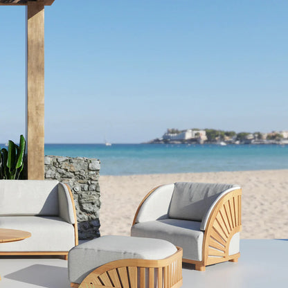 HiTeak Solis Deep Seating Outdoor Ottoman