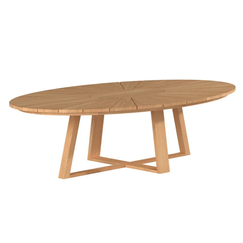 Sunburst Teak Patio Deep Sofa Set - LOOMLAN - HiTeak - Outdoor Sofas & Loveseats