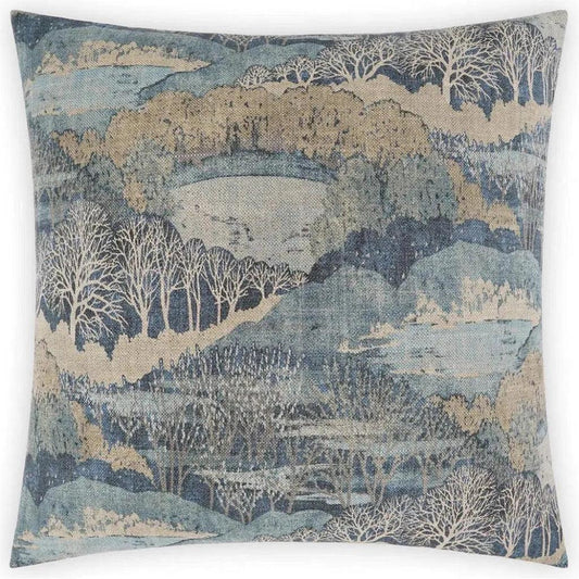 Hidden Hills Blue Throw Pillow With Insert - LOOMLAN - D.V. Kap - Throw Pillows