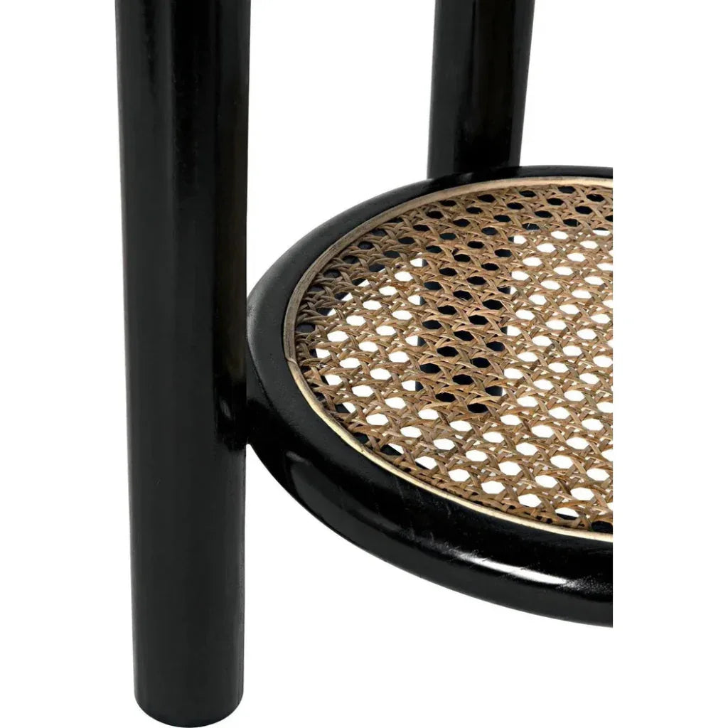 Hide Away Side Table, Charcoal Black - LOOMLAN - Noir - Side Tables