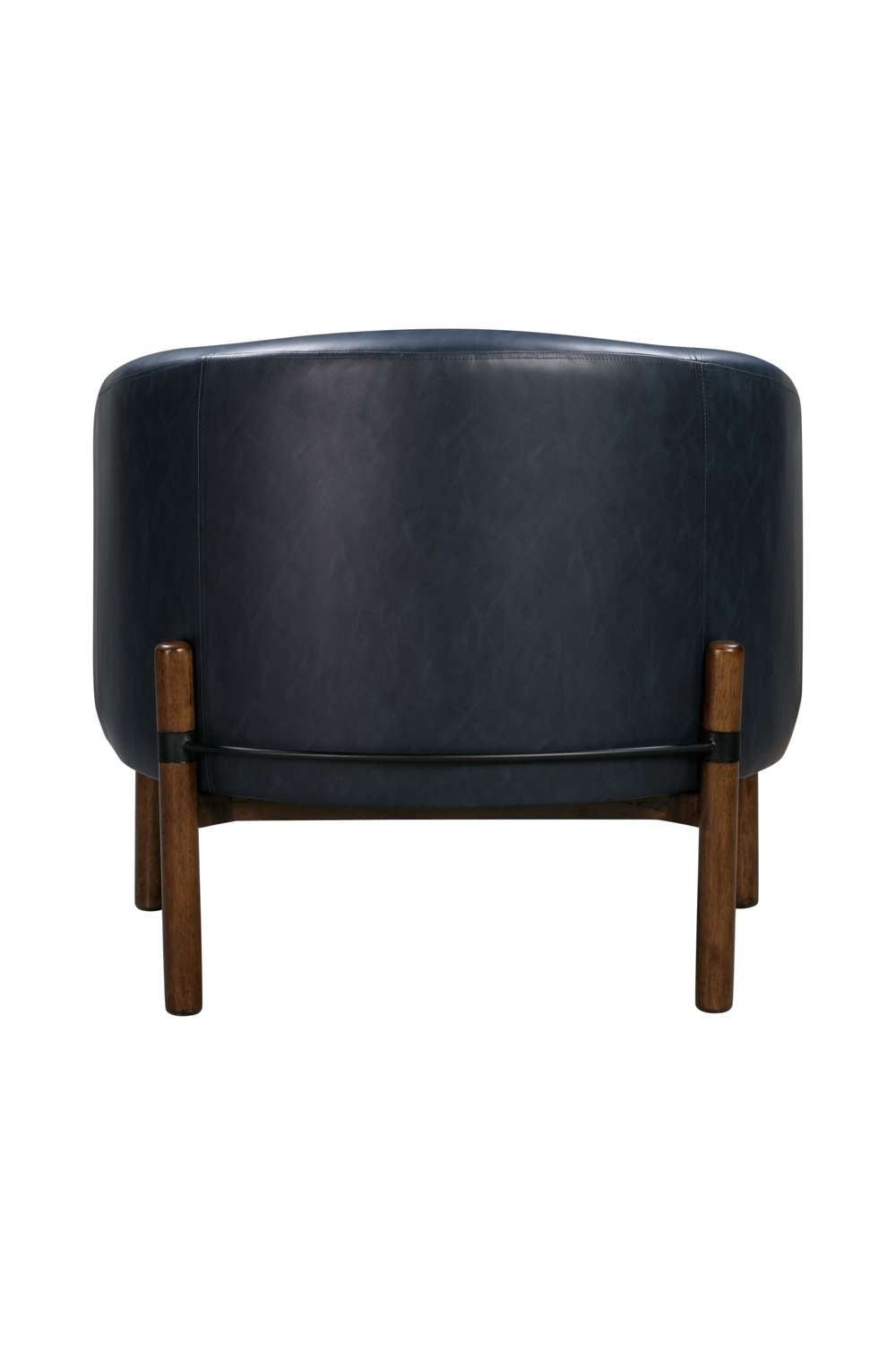 Higgins Wood Navy Accent Arm Chair