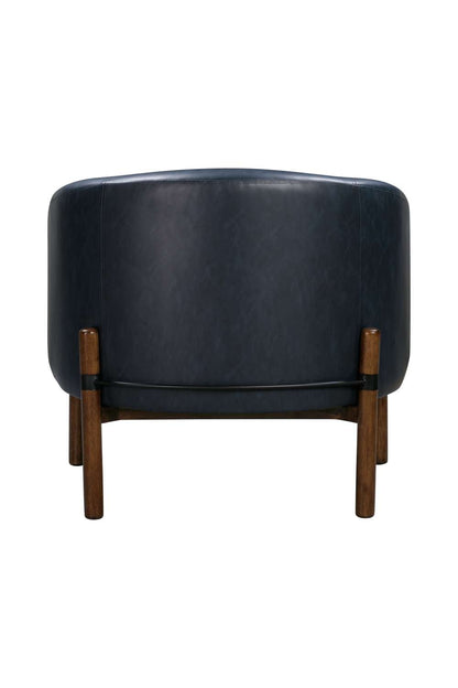 Higgins Wood Navy Accent Arm Chair