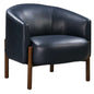 Higgins Wood Navy Accent Arm Chair