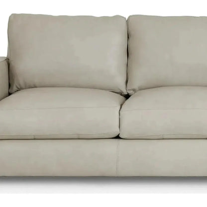 High Back Leather Sofa Light Gray Made the USA - LOOMLAN - Uptown Sebastian - Sofas & Loveseats