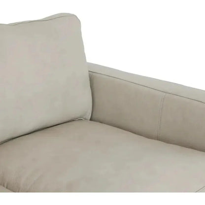 High Back Leather Sofa Light Gray Made the USA - LOOMLAN - Uptown Sebastian - Sofas & Loveseats