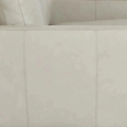 High Back Leather Sofa Light Gray Made the USA - LOOMLAN - Uptown Sebastian - Sofas & Loveseats