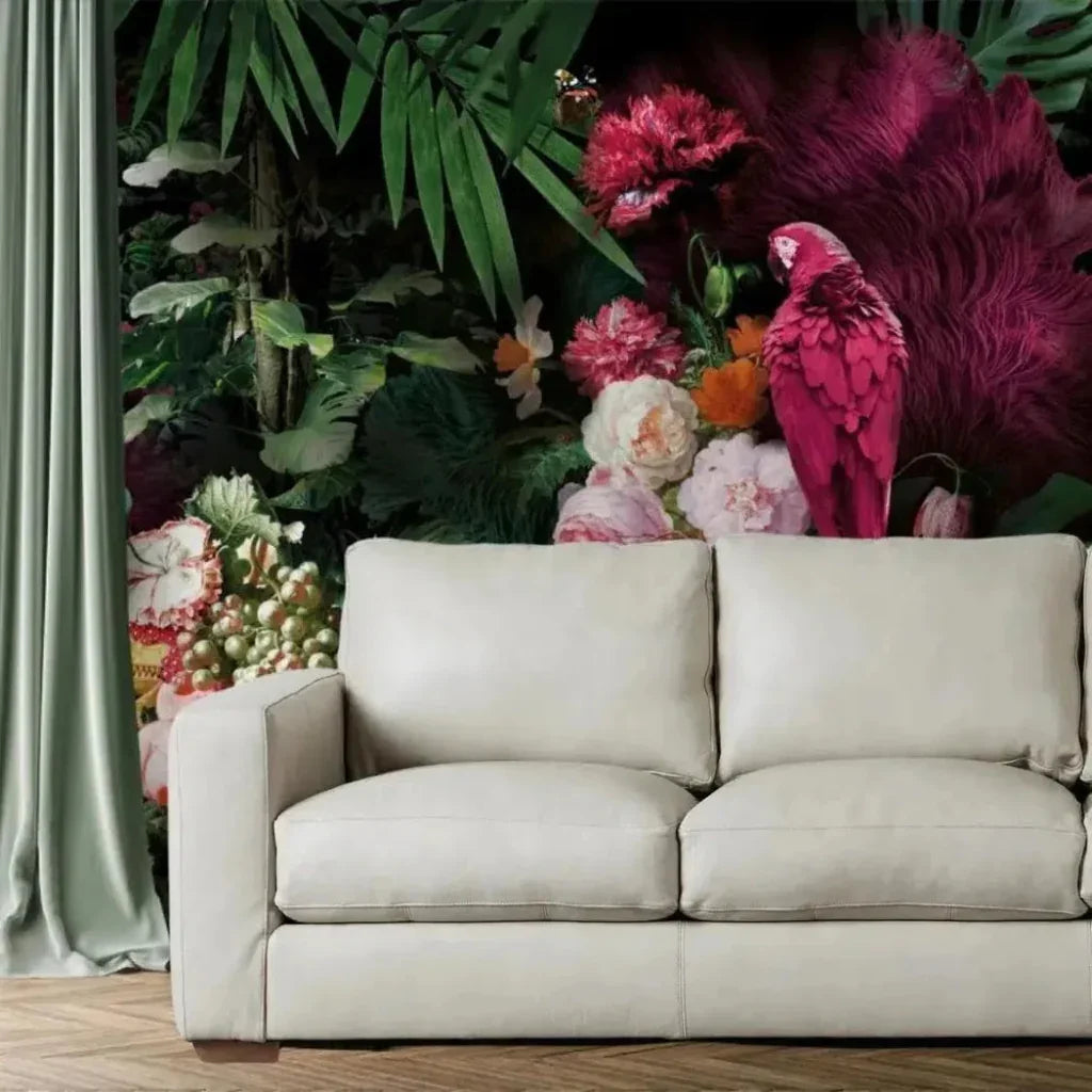 High Back Leather Sofa Light Gray Made the USA - LOOMLAN - Uptown Sebastian - Sofas & Loveseats