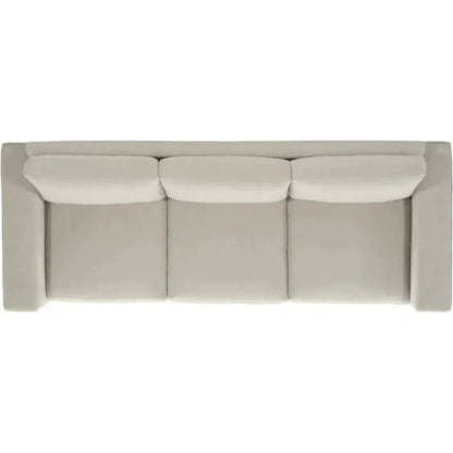 High Back Leather Sofa Light Gray Made the USA - LOOMLAN - Uptown Sebastian - Sofas & Loveseats