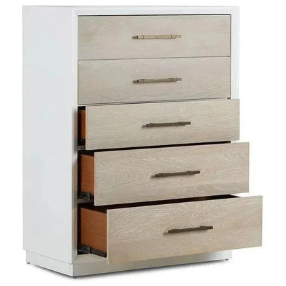 High Gloss Boca Grande Five Drawer Chest - LOOMLAN - Panama Jack - Chests