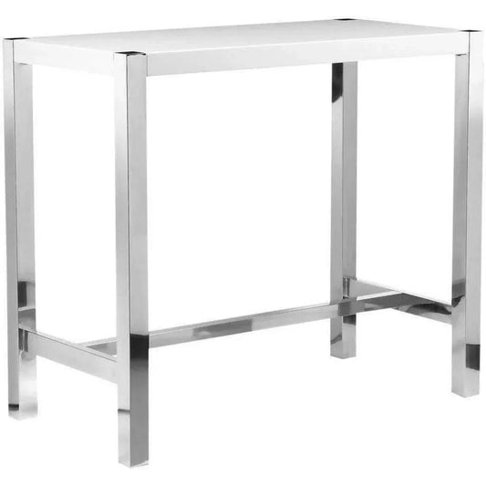 High Gloss White Bar Table for Small Spaces - LOOMLAN - Moe's Home - Bar Tables