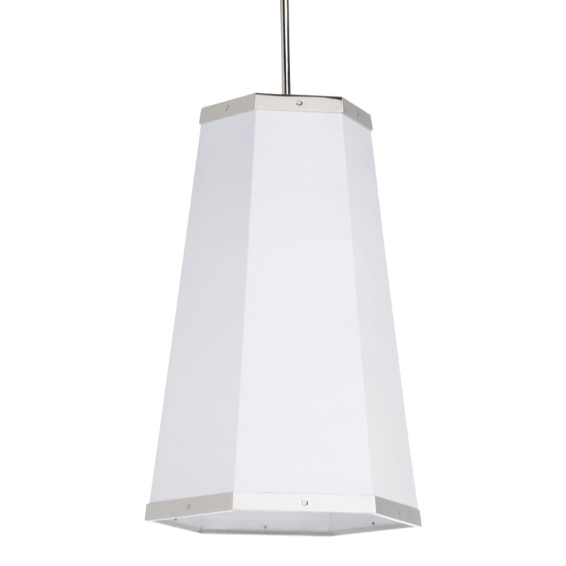 High Street Hexagon White Pendant