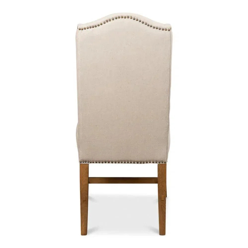 High Velvet Armless Dining Chair 2PC - LOOMLAN - Sarreid - Dining Chairs