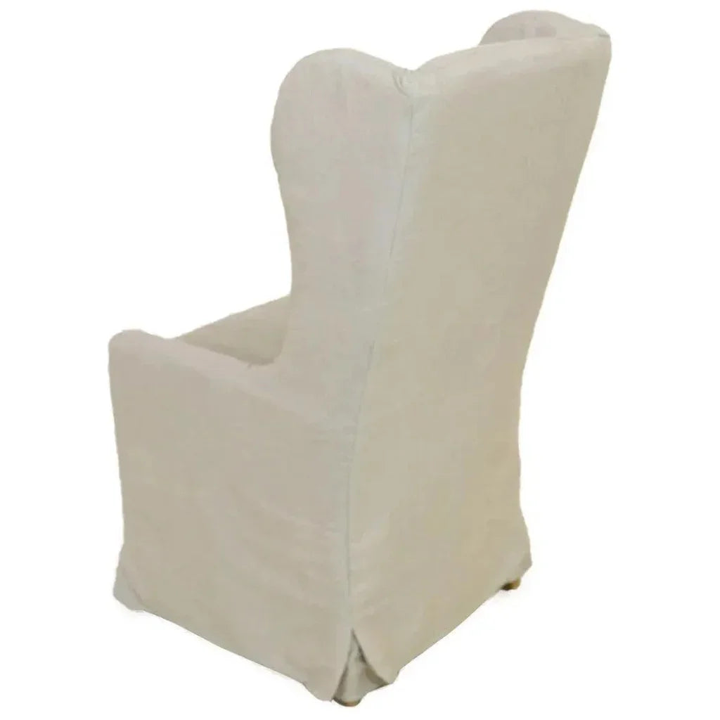 Highback Linen Host Chair Set of 2 - LOOMLAN - Furniture Classics - Dining Chairs
