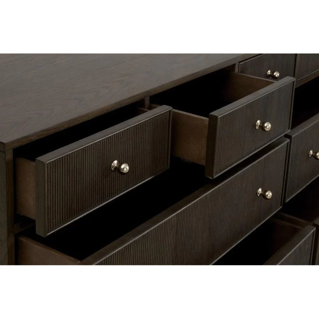 Highland Fluted Wood8 - Drawer Dresser - LOOMLAN - Essentials For Living - Dressers