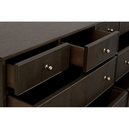 Highland Fluted Wood8 - Drawer Dresser - LOOMLAN - Essentials For Living - Dressers