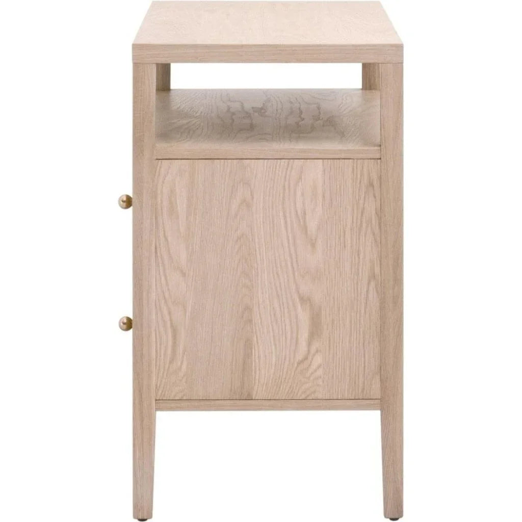 Highland Open Shelf 2 - Drawer Nightstand - LOOMLAN - Essentials For Living - Nightstands