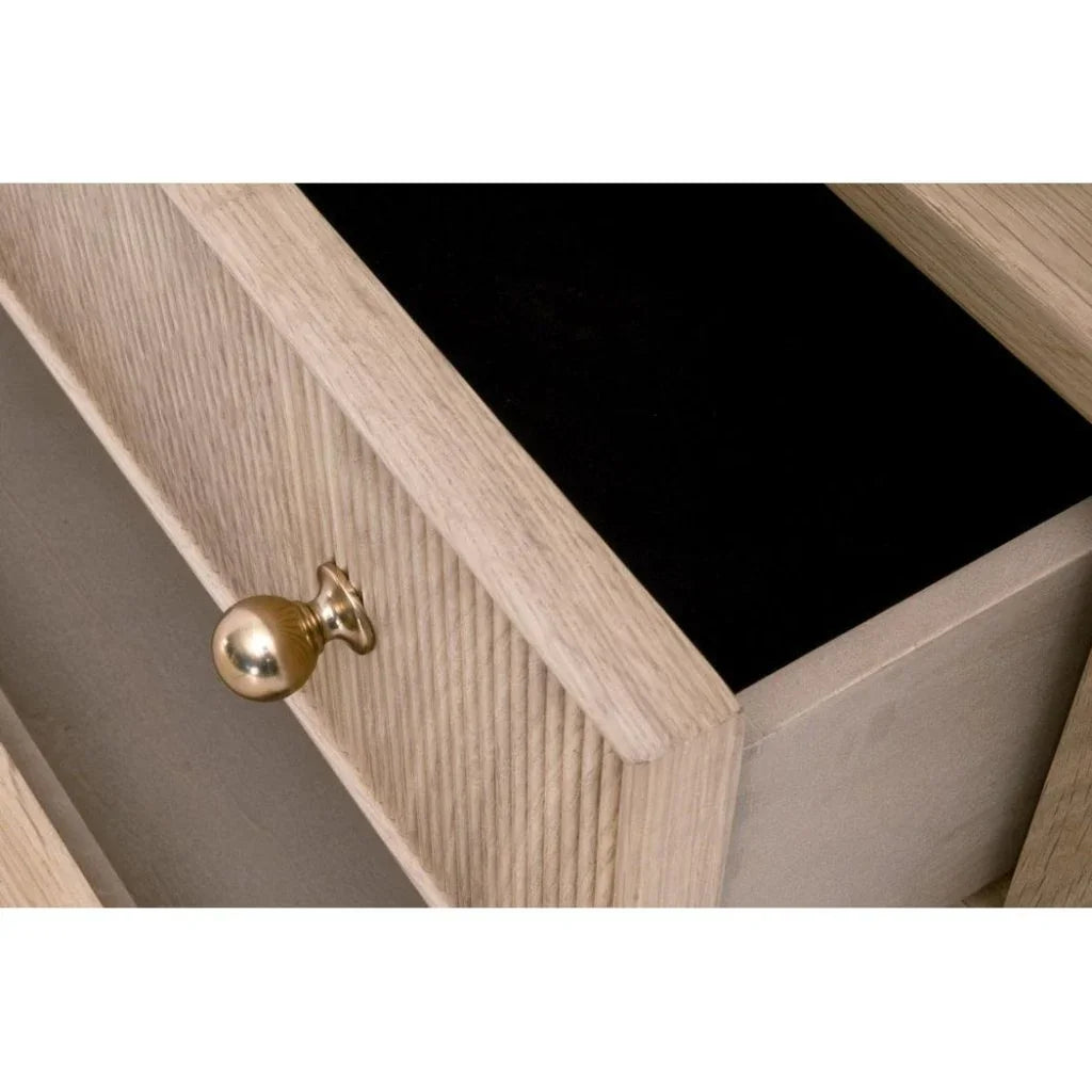 Highland Open Shelf 2 - Drawer Nightstand - LOOMLAN - Essentials For Living - Nightstands