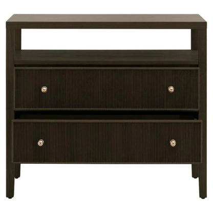 Highland Open Shelf 2 - Drawer Nightstand - LOOMLAN - Essentials For Living - Nightstands