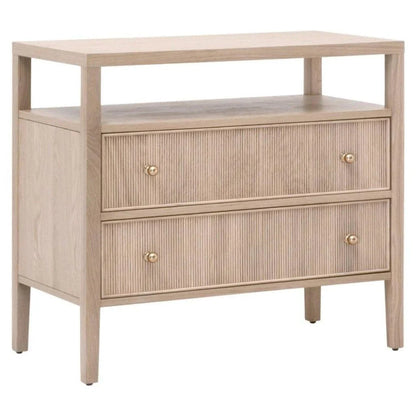 Highland Open Shelf 2 - Drawer Nightstand - LOOMLAN - Essentials For Living - Nightstands